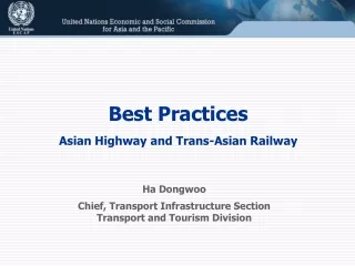 Chief, Transport Infrastructure Section Transport  and  Tourism Division