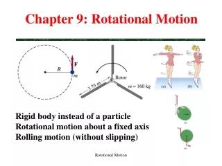 Chapter 9: Rotational Motion