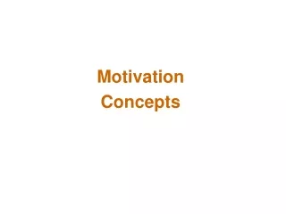 Motivation Concepts