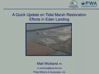 A Quick Update on Tidal Marsh Restoration Efforts in Eden Landing