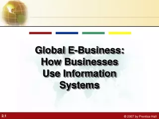 Global E-Business: How Businesses Use Information Systems