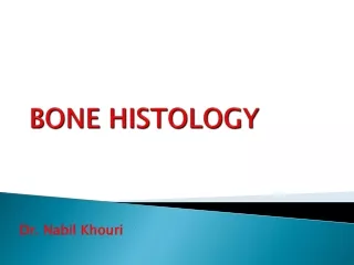 BONE HISTOLOGY