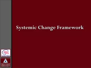 Systemic Change Framework