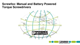 Screwfox:  Manual and Battery Powered  Torque Screwdrivers