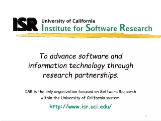 To advance software and  information technology through  research partnerships.