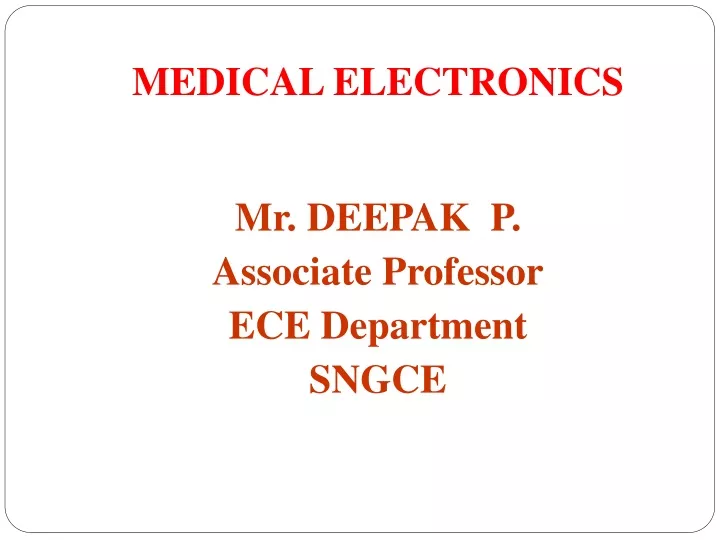 medical electronics