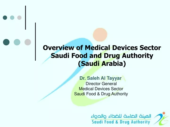 overview of medical devices sector saudi food and drug authority saudi arabia