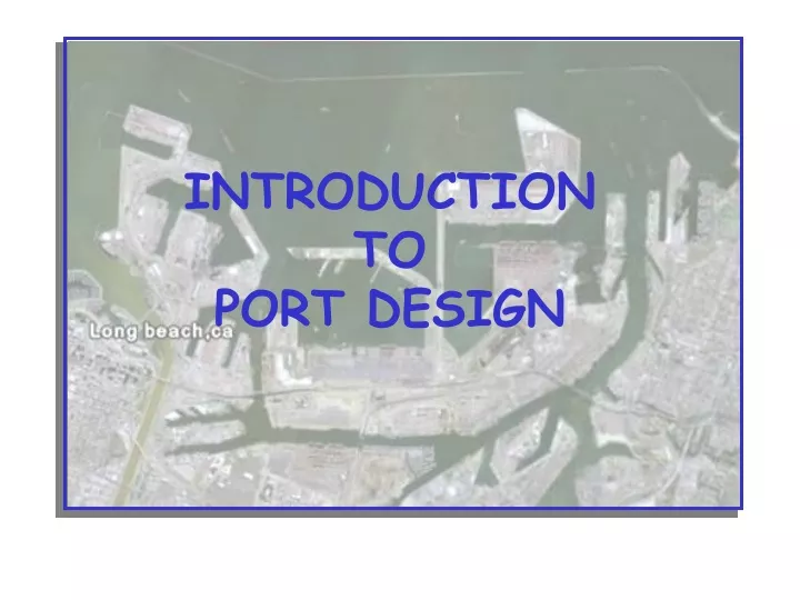 introduction to port design