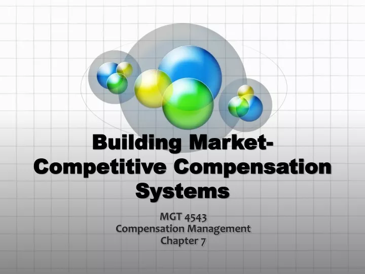 building market competitive compensation systems