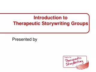 Introduction to Therapeutic Storywriting Groups