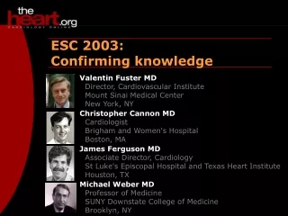 ESC 2003:  Confirming knowledge