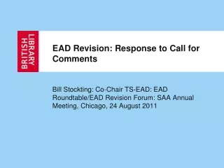 EAD Revision: Response to Call for Comments