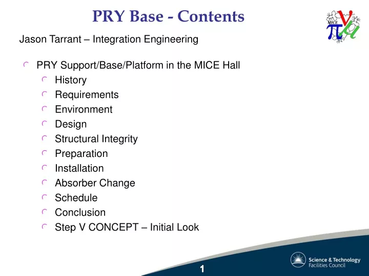 pry base contents