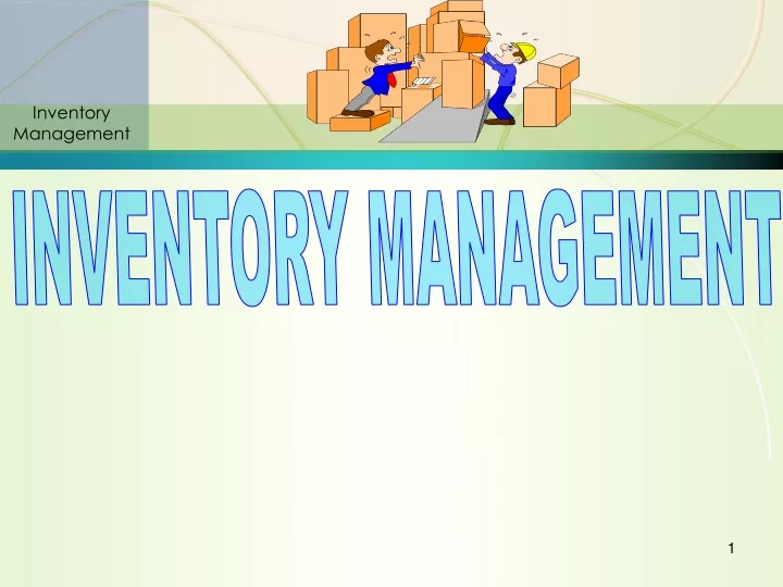 inventory management