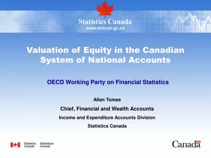 valuation of equity in the canadian system