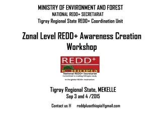 NATIONAL REDD+ SECRETARIAT