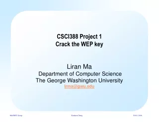CSCI388 Project 1 Crack the WEP key