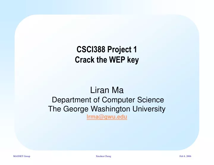 csci388 project 1 crack the wep key