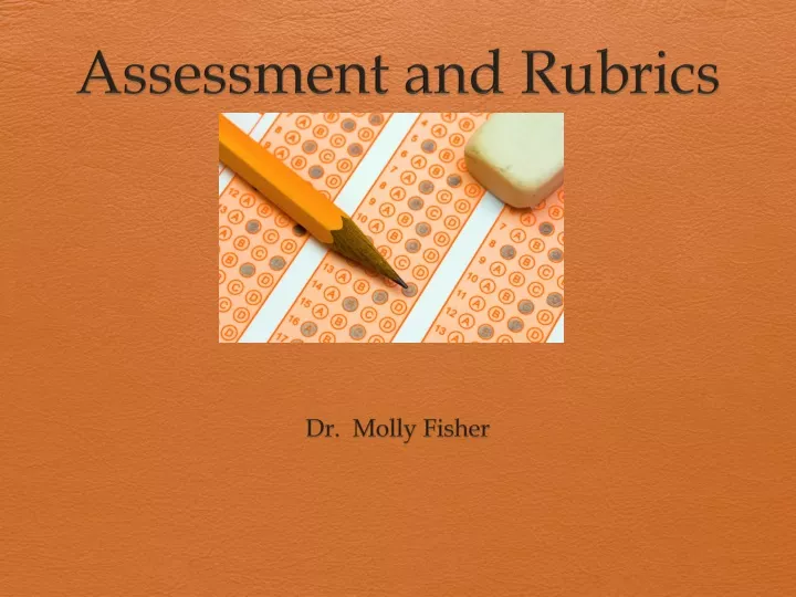 assessment and rubrics