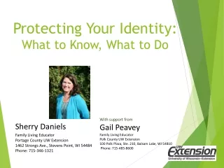 Protecting Your Identity: What to Know, What to Do