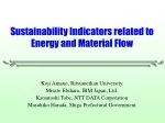 Sustainability Indicators related to Energy and Material Flow - slide 1