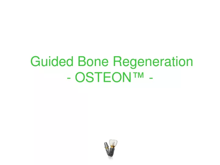 guided bone regeneration osteon
