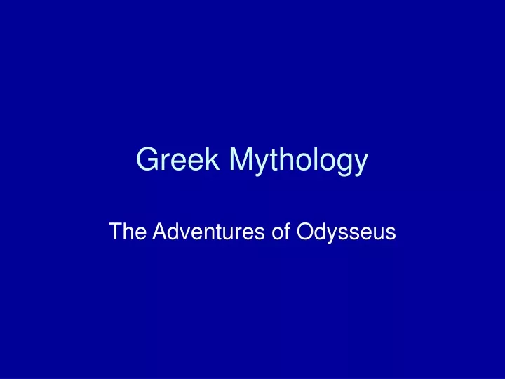 greek mythology