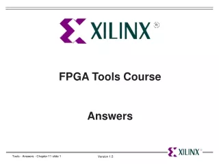 FPGA Tools Course Answers