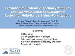 Evaluation of Calibration Accuracy with HPS  (HongIk Polarimetric Scatterometer)