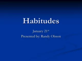 Habitudes