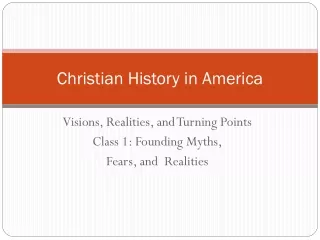 Christian History in America