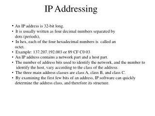 IP Addressing