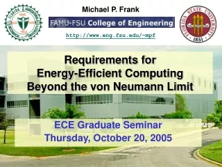 Requirements for  Energy-Efficient Computing  Beyond the von Neumann Limit