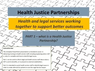 Health Justice Partnerships