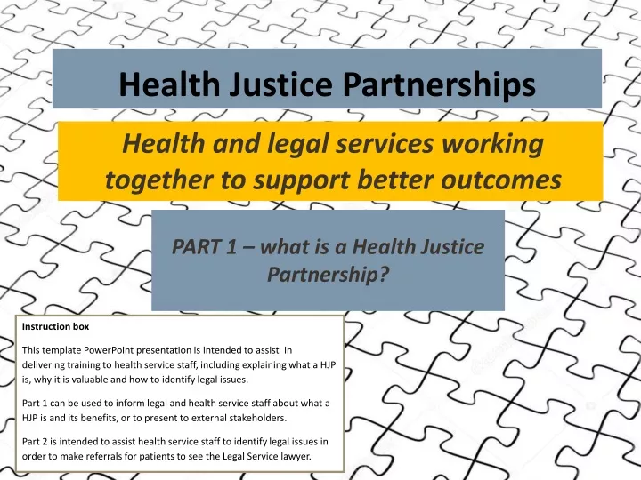 health justice partnerships