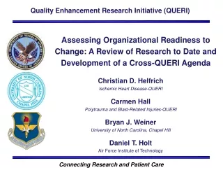 Quality Enhancement Research Initiative (QUERI)