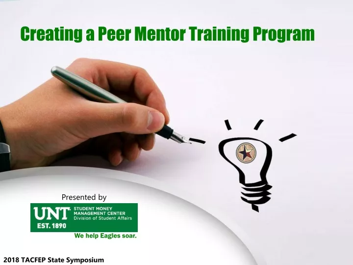 creating a peer mentor training program