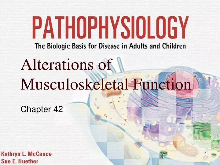 alterations of musculoskeletal function
