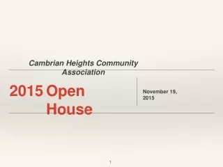 Cambrian  Heights  Community Association