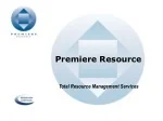 Premiere Resource Management Services for Total Resource Optimization - slide 1