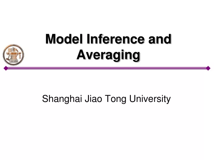 model inference and averaging