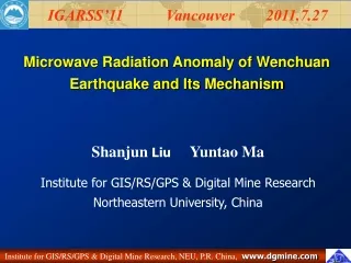 Microwave Radiation Anomaly of Wenchuan Earthquake and Its Mechanism