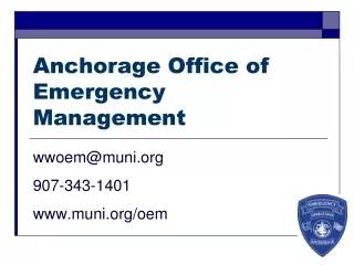 Anchorage Office of Emergency Management