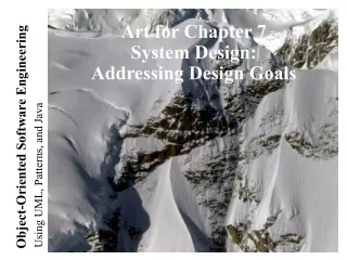 Art for Chapter 7 System Design: Addressing Design Goals