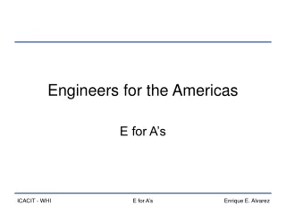 Engineers for the Americas