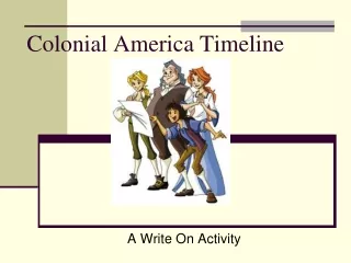 Colonial America Timeline