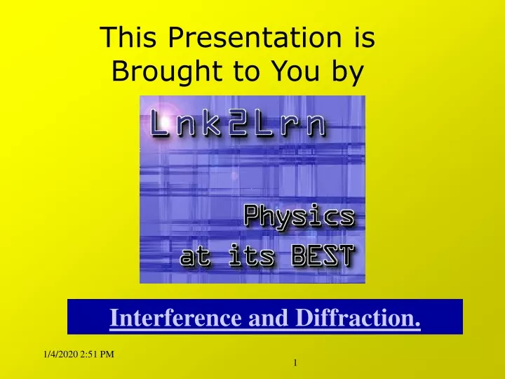 this presentation is brought to you by