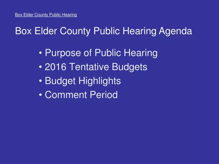 box elder county public hearing