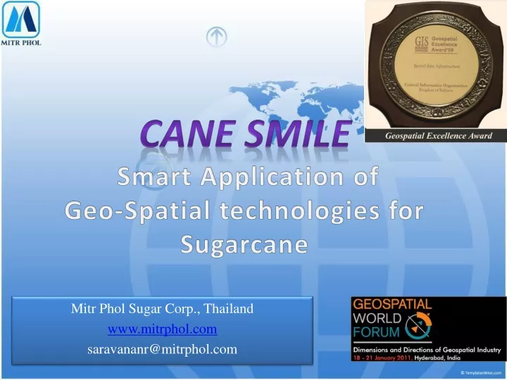 cane smile smart application of geo spatial technologies for sugarcane