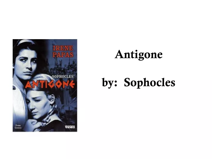 antigone by sophocles